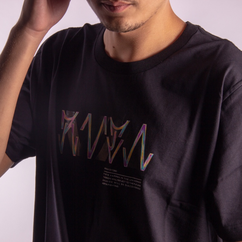 Camiseta RVCA Oito80 Origins Preto